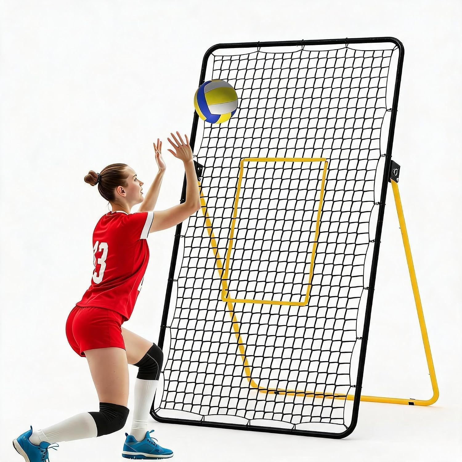 Sports Equipment Volleyball - Rete di Rimbalzo per Pallavolo 7x4ft,