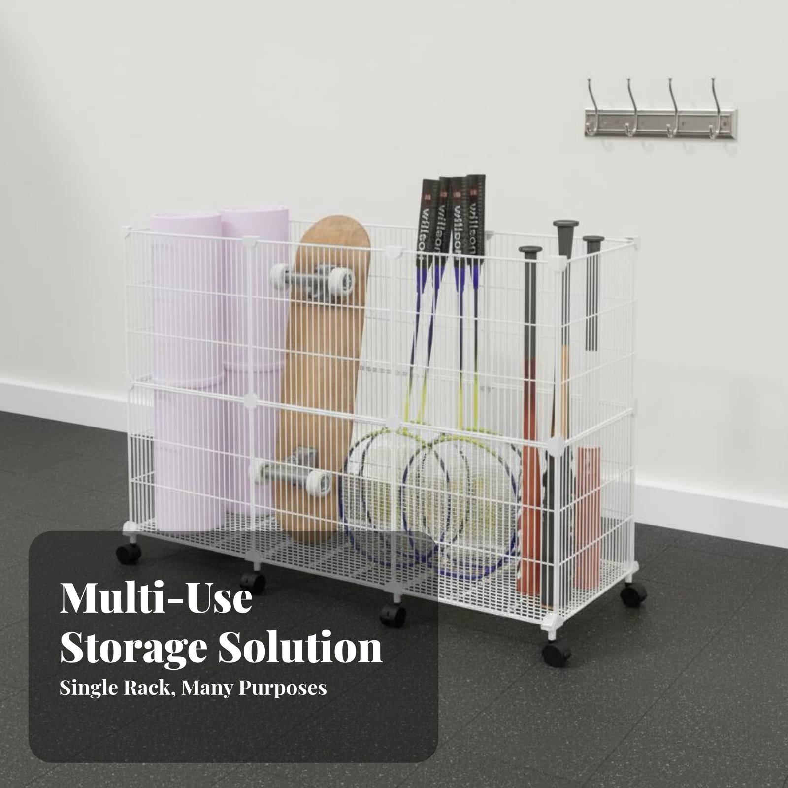Sports Equipment Cart - Carrello Portaoggetti per Attrezzature Sportive, Robusto